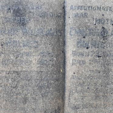 HOLMES Cornelius Wil?s 1859-1922 &amp; Christiana Maria GELDENHUYS 1859-1932