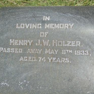 HOLZER Henry J.W. -1933