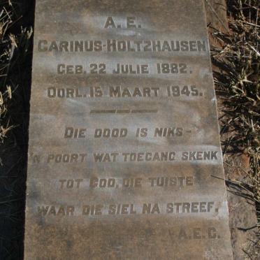 HOLTZHAUSEN A.E., CARINUS- 1882-1945