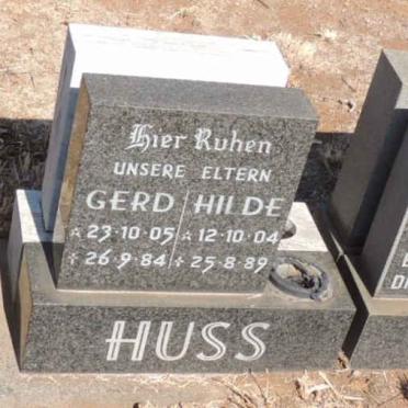 HUSS Gerd 1905-1984 & Hilde 1904-1989