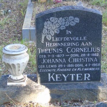 KEYTER Theunis Cornelius 1877-1962 &amp; Johanna Christina LEWIS 1881-1968