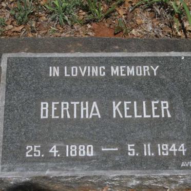 KELLER Bertha 1880-1944