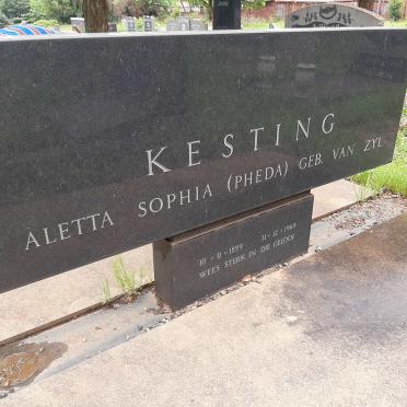 KESTING Aletta Sophia nee VAN ZYL 1899-1969