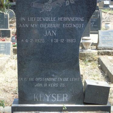 KEYSER Jan 1925-1983