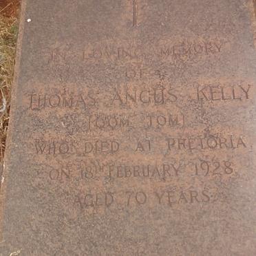 KELLY Thomas Angus -1928