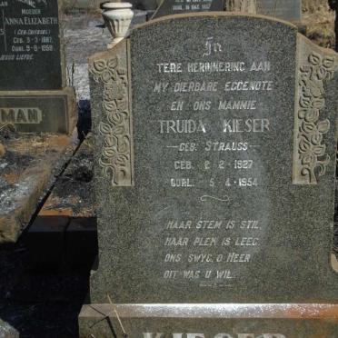 KIESER Truida nee STRAUSS 1927-1954