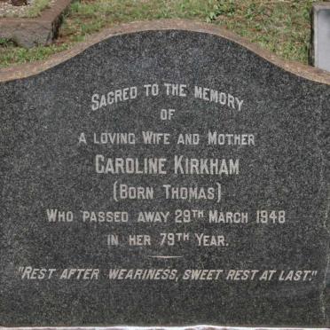 KIRKHAM Caroline nee THOMAS -1948
