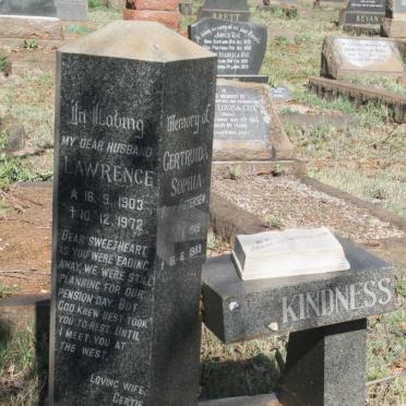 KINDNESS Lawrence 1903-1972 & Gertruida Sophia PIETERSEN 1906-1989_1