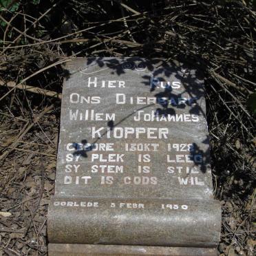 KLOPPER Willem Johannes 1928-1950