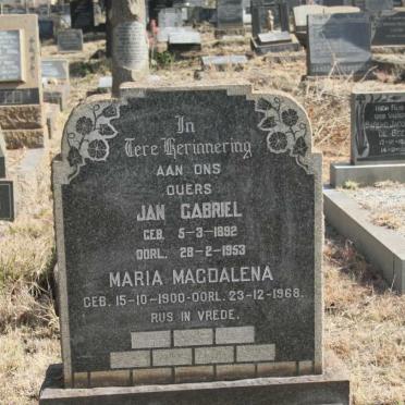 KLEYNHANS Jan Gabriel 1892-1953 & Maria Magdalena 1900-1968
