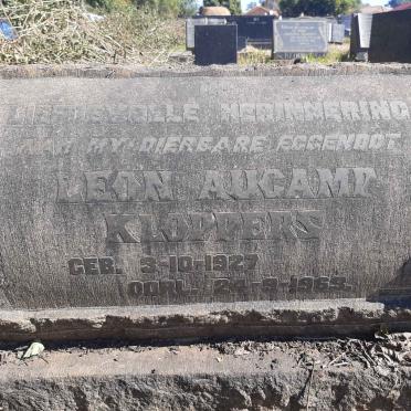 KLOPPERS Leon Aucamp 1927-1963