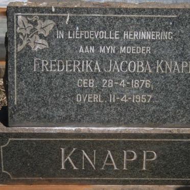 KNAPP Frederika Jacoba 1876-1957