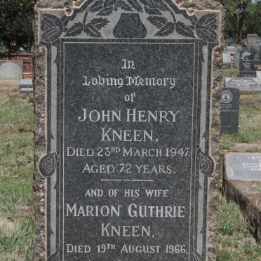 KNEEN John Henry -1947 & Marion Guthrie -1966