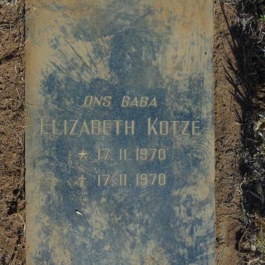 KOTZE Elizabeth 1970-1970