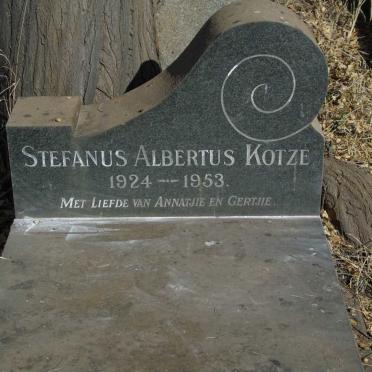 KOTZE Stefanus Albertus 1924-1953
