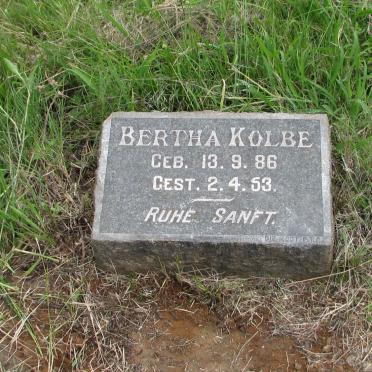 KOLBE Bertha 1886-1953