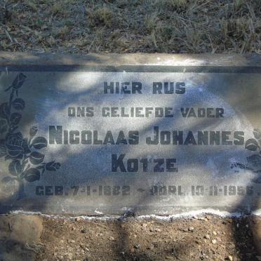 KOTZE Nicolaas Johannes 1882-1956