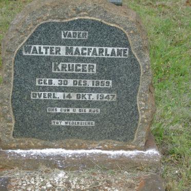 KRUGER Walter Macfarlane 1859-1947