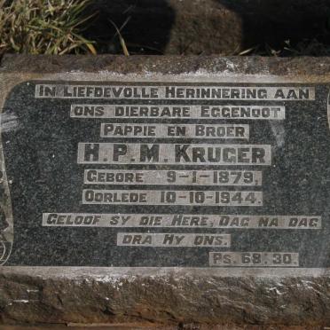 KRUGER H.P.M. 1879-1944