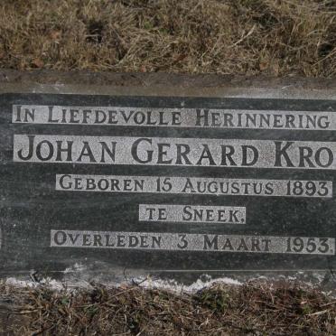 KROOK Johan Gerard 1893-1953