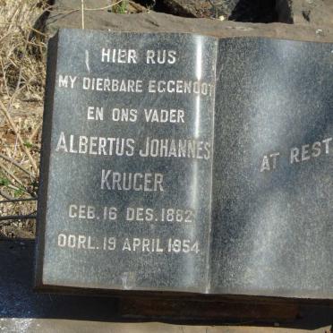 KRUGER Albertus Johannes 1882-1954