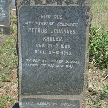 KRUGER Petrus Johannes 1909-1940