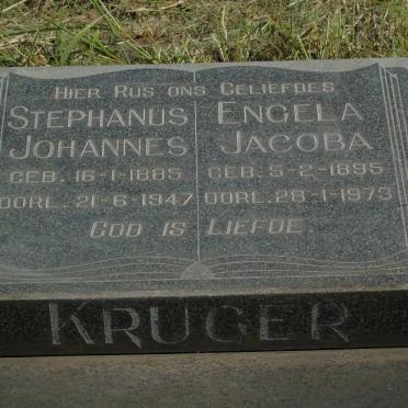 KRUGER Stephanus Johannes 1885-1947 & Engela Jacoba 1895-1973