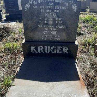 KRUGER Nico 1932-1984 &amp; Stephie 1939-2004