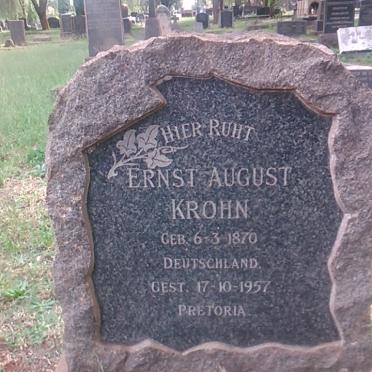 KROHN Ernst August 1870-1957