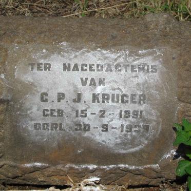 KRUGER G.P.J. 1891-1939