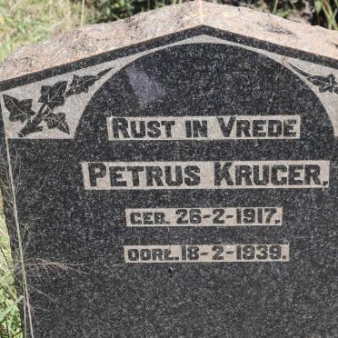 KRUGER Petrus 1917-1939