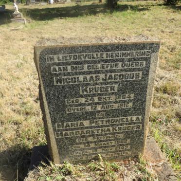 KRUGER Nicolaas Jacobus 1884-1916 & Maria Petronella Margaretha PRETORIUS 1888-1943