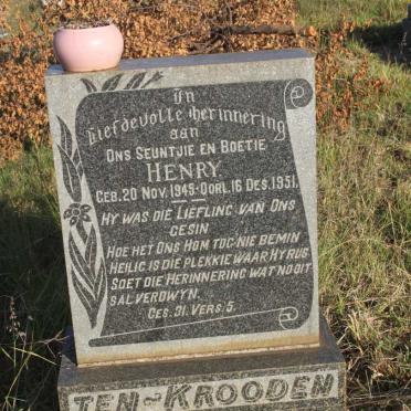 KROODEN Henry, TEN- 1945-1951