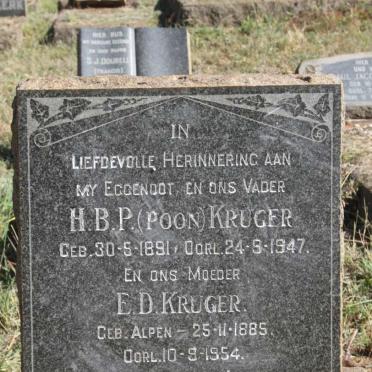 KRUGER H.B.P. 1891-1947 & E.D. ALPEN 1885-1954