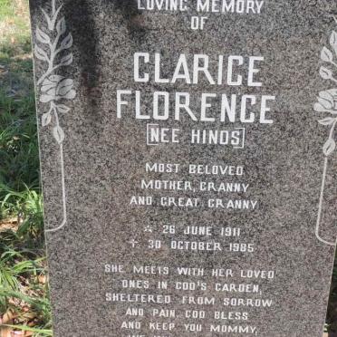 LEWIS Clarice Florence nee HINDS 1911-1985