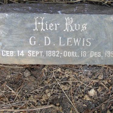 LEWIS G.D. 1882-1950