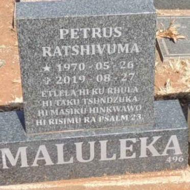 MALULEKA Petrus Ratshivuma 1970-2019