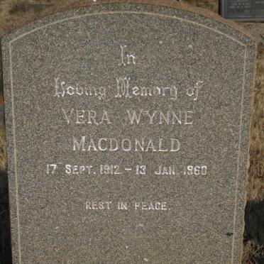 MACDONALD Vera Wynne 1912-1960
