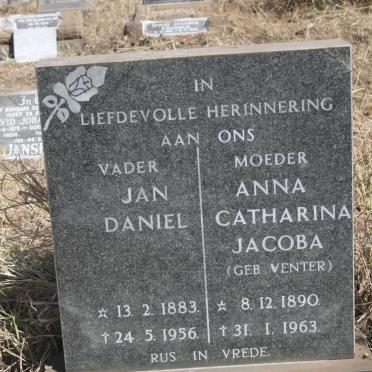 MALONEY Jan Daniel 1883-1956 & Anna Catharina Jacoba VENTER 1890-1963