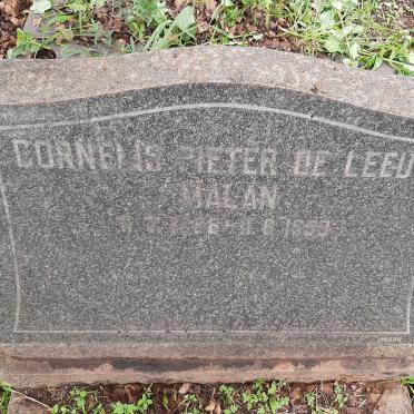 MALAN Cornelius Pieter De Leeuw 1888-1959