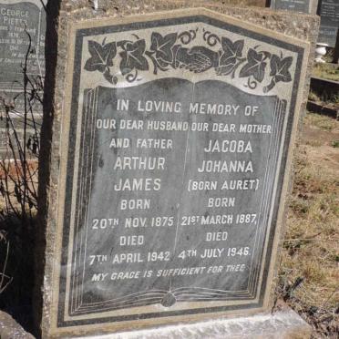 MALLANDAIN Arthur James 1875-1942 &amp; Jacoba Johanna AURET 1887-1946