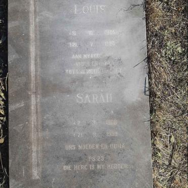 MINNIE Louis 1905-1986 &amp; Sarah 1908-1989