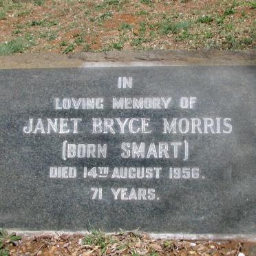 MORRIS Janet Bryce nee SMART -1956