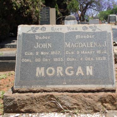 MORGAN John 1857-1955 &amp; Magdalena J. 1866-1928