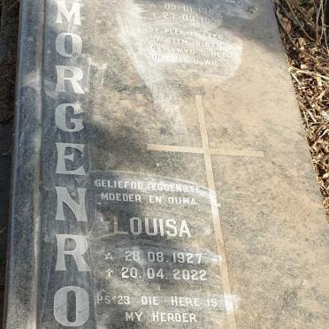 MORGENROOD Pieter J.L. 1963-1997 :: MORGENROOD Louisa 1927-2022_1