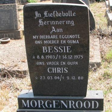 MORGENROOD Christiaan Benjamin 1904-1980 &amp; Elizabeth VAN NIEKERK 1903-1975