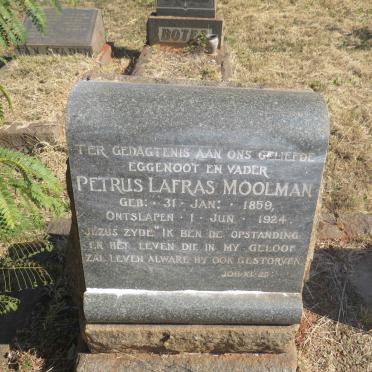MOOLMAN Petrus Lafras 1859-1924