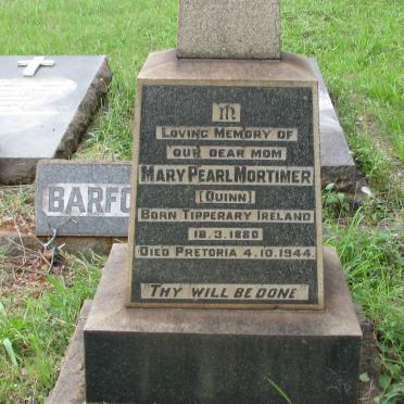 MORTIMER Mary Pearl nee QUINN 1880-1944