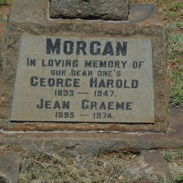MORGAN George Harold 1893-1947 :: MORGAN Jean Graeme 1895-1974