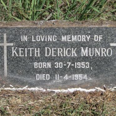 MUNRO Keith Derick 1953-1954